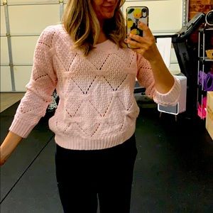Pink chunky sweater